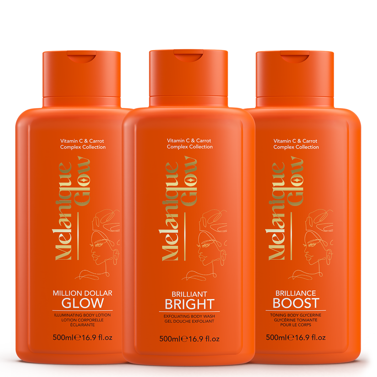 Melanique Glow™ - Brilliance Boost Toning Body Glycerine 16.9oz