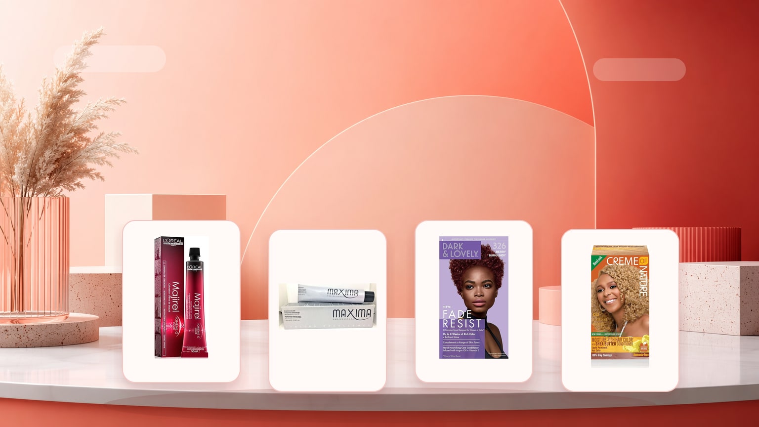 Permanent Hair Colour Guide: How to Choose Shade, Care and Tools product guide with real TJ Beauty product images