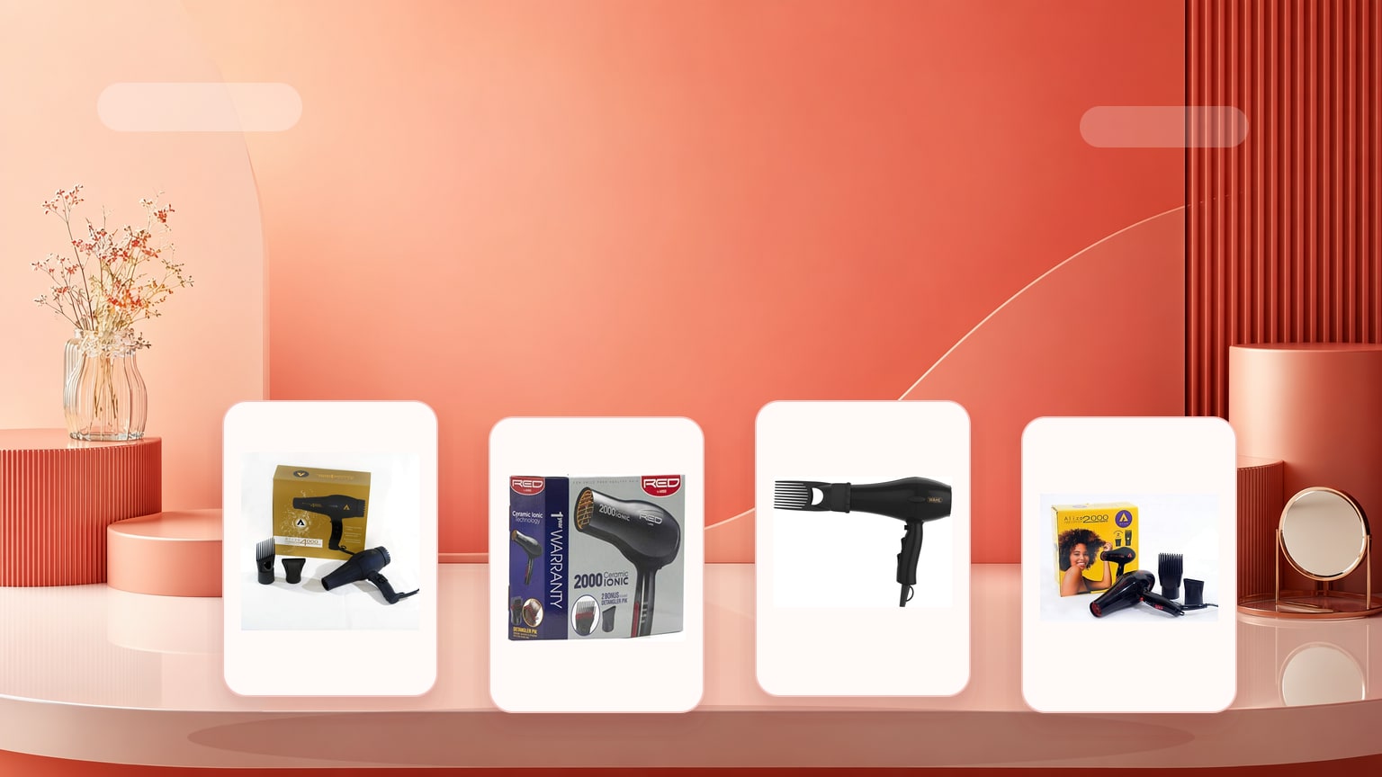 Hair Dryer, Straightener or Brush: How to Choose Hair Tools product guide with real TJ Beauty product images