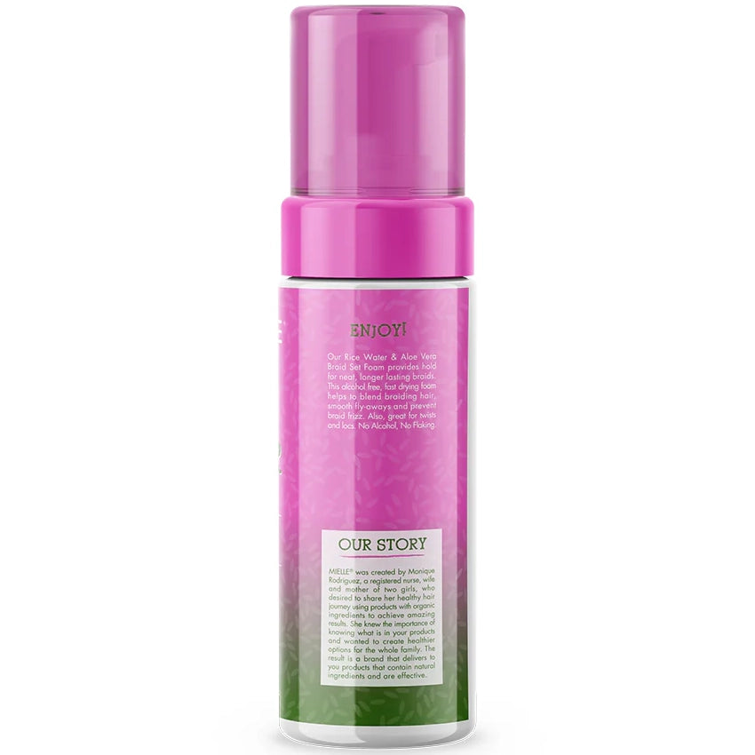 Mielle Rice Water & Aloe Vera Braid Set Foam 7.5 oz