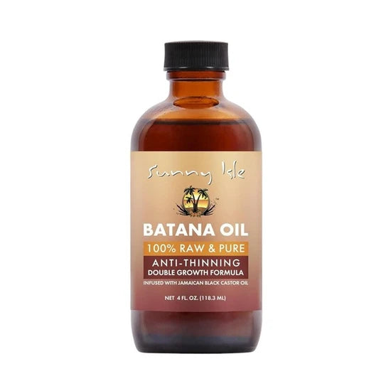 Sunny Isle 100% Raw & Pure Anti-Thinning Batana Oil 118.3 ml/4.0 oz, front bottle view