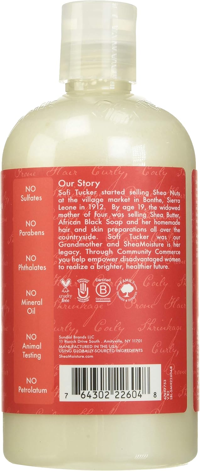 Shampoing démêlant Hi-Slip à l'huile de palme rouge et au beurre de cacao de Shea Moisture, 13 oz
