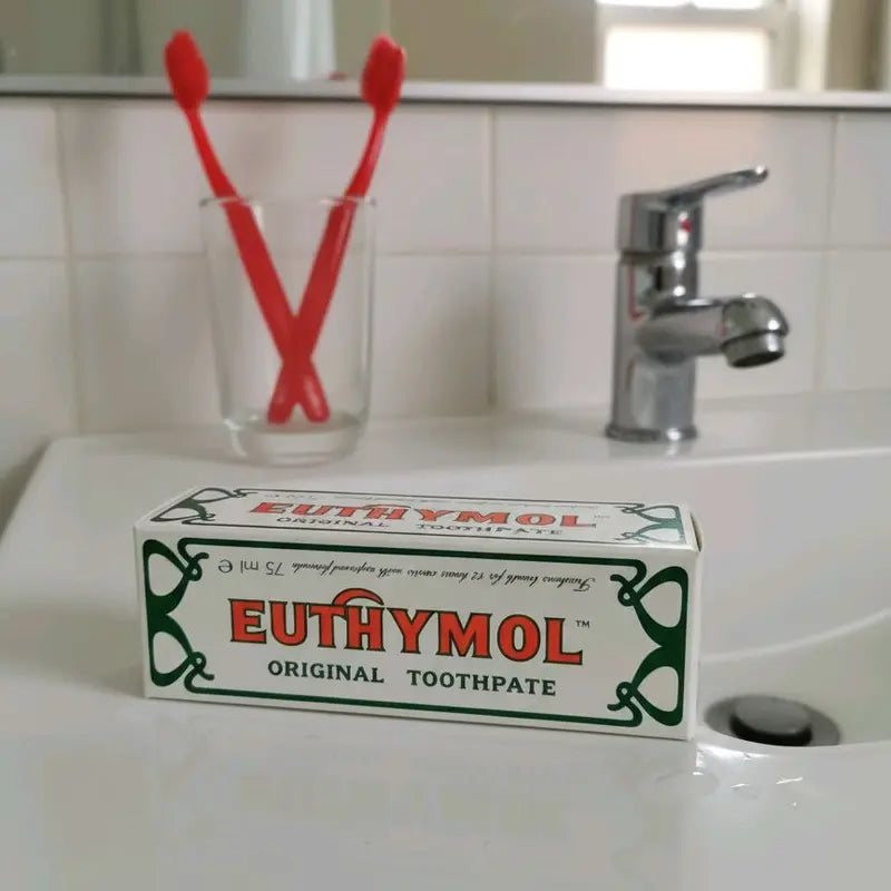 Euthymol Original Toothpaste 2 Pack 75ml Each for Fresh Breath and Oral Hygiene Daily Dental Care