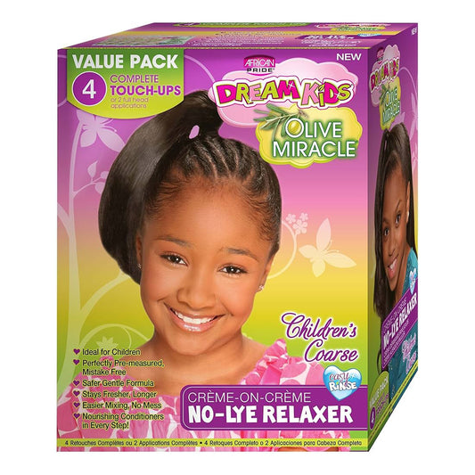 African Pride Dream Kids No-Lye Relaxer 4 Touch-Up Coarse