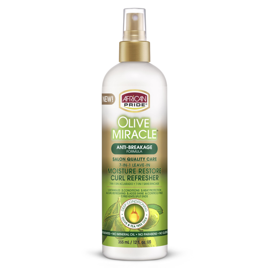 African Pride Olive Miracle Moisture Restore Curl Refresher 355 ml