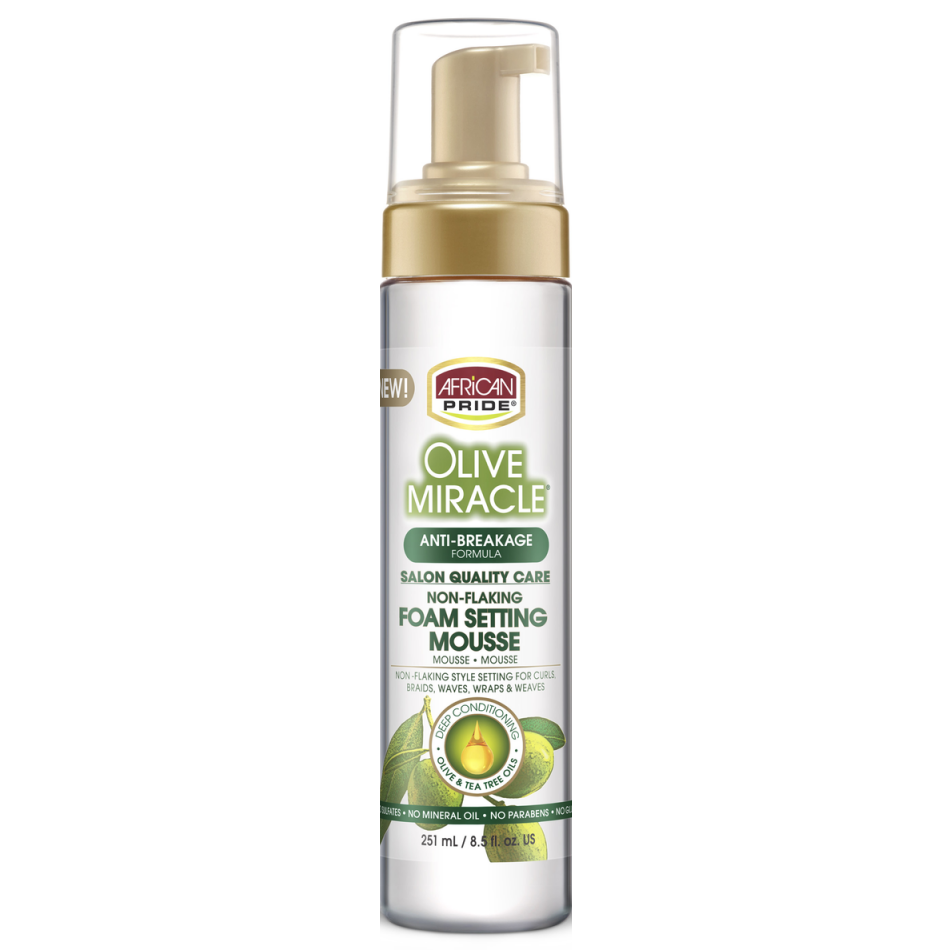 African Pride Olive Miracle Foam Setting Mousse 251 ml