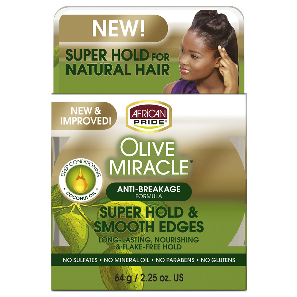 African Pride Olive Miracle Super Hold & Smooth Edges 64 g