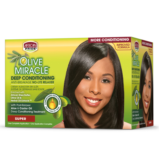 African Pride Olive Miracle No-Lye Relaxer Super