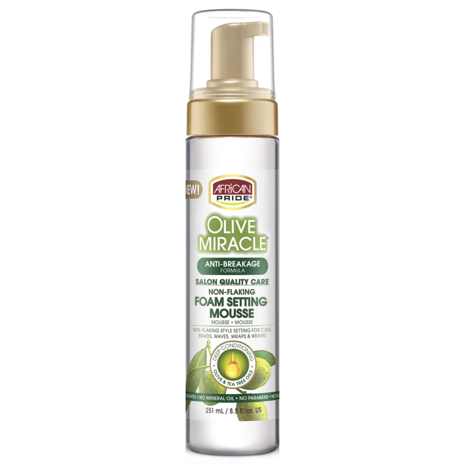 African Pride Olive Miracle Styling Essentials 3‑Piece Bundle
