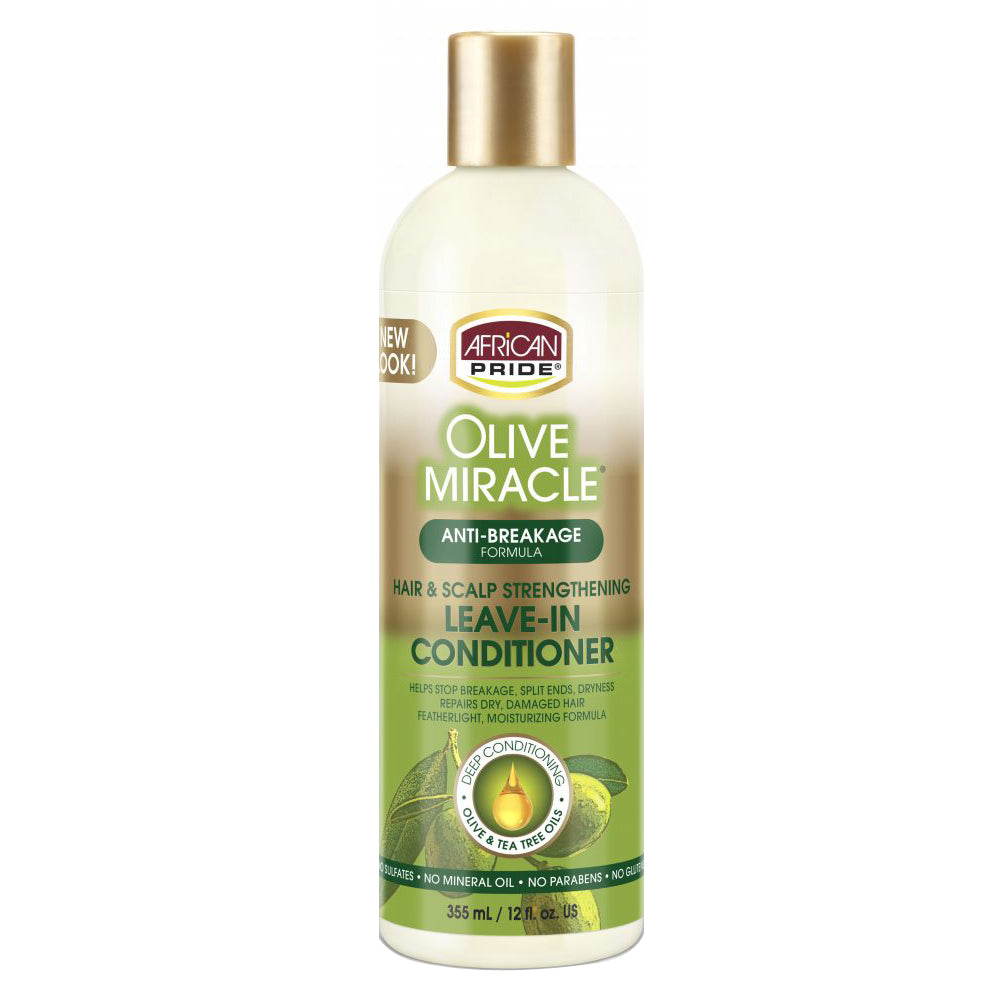 African Pride Olive Miracle Styling Essentials 3‑Piece Bundle