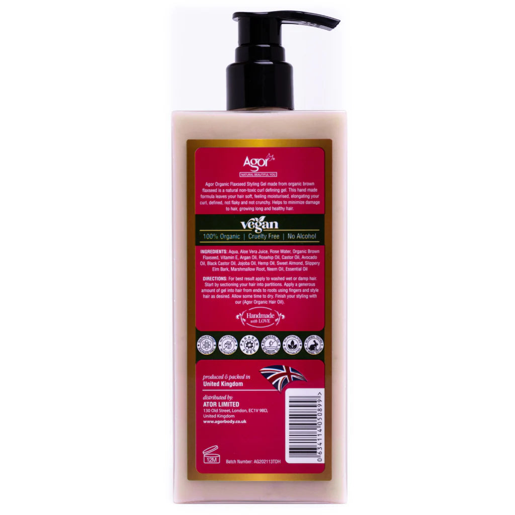 Agor Organic Flaxseed Styling Gel