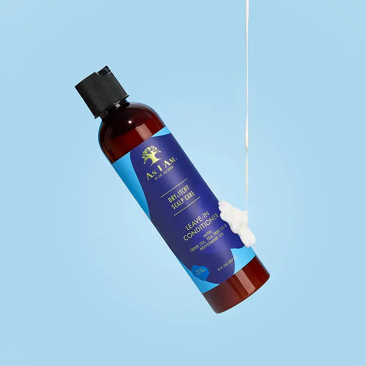 As I Am Dry & Itchy Scalp Care Leave-In Conditioner 8 oz in use