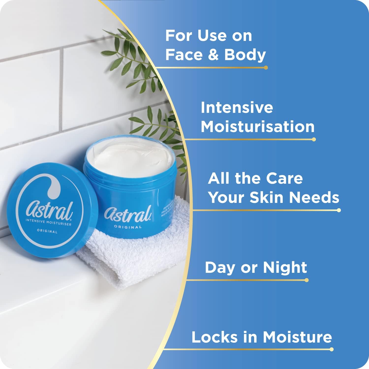 Astral Original Face And Body Moisturiser benefits & application
