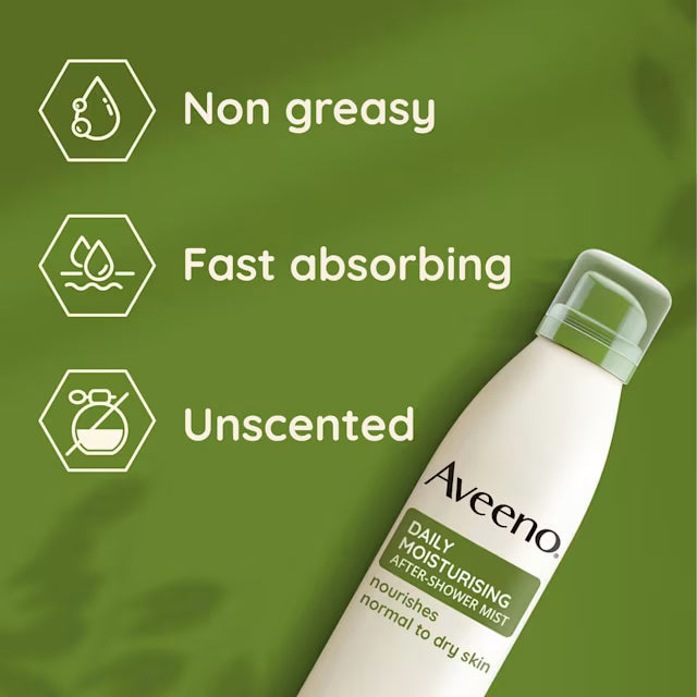 Aveeno Daily Moisturising After-Shower Mist 48-Hour Moisture benefits