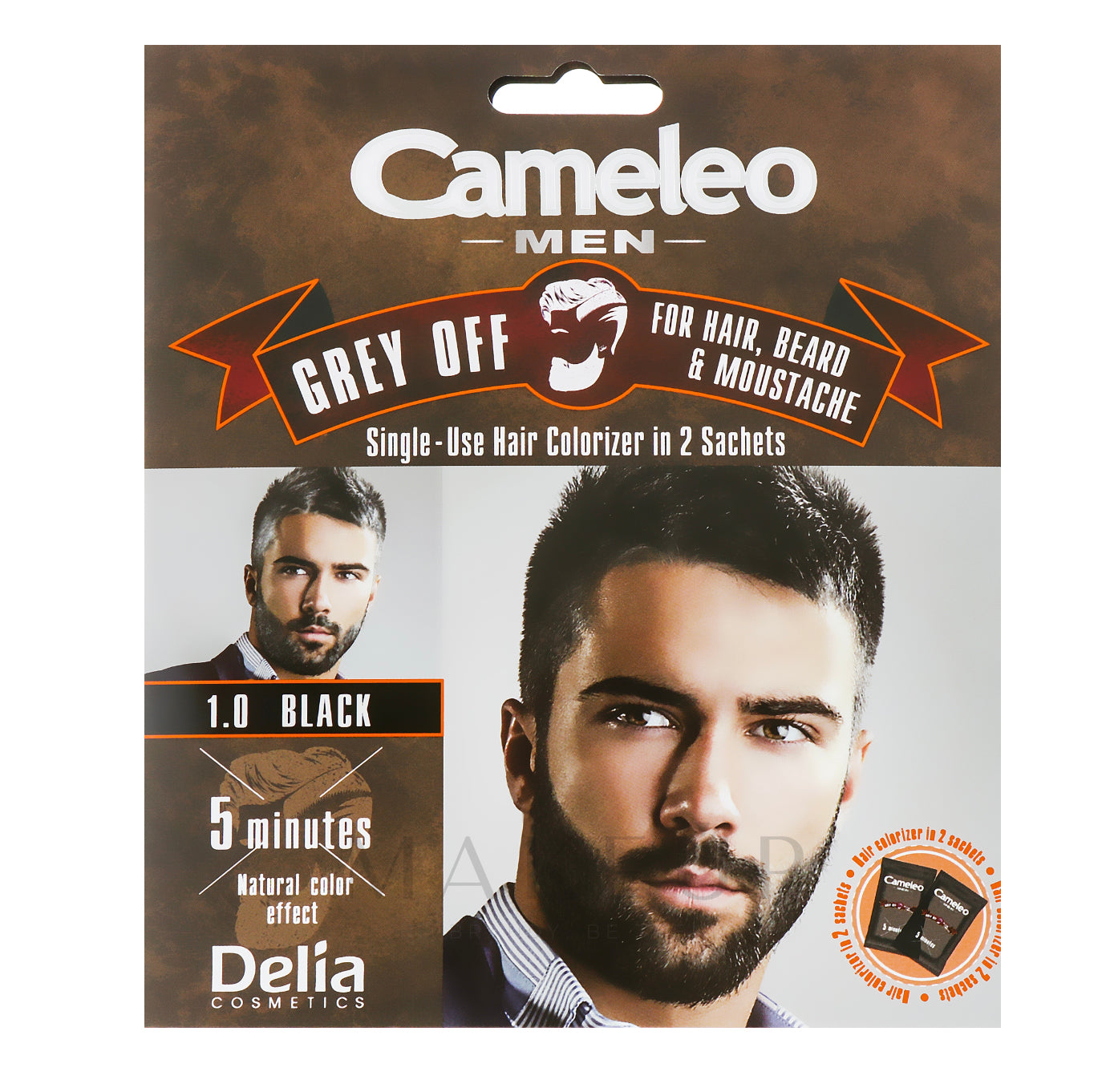 Cameleo Men - Hair Colour Cream 1.0 Black - 30ml