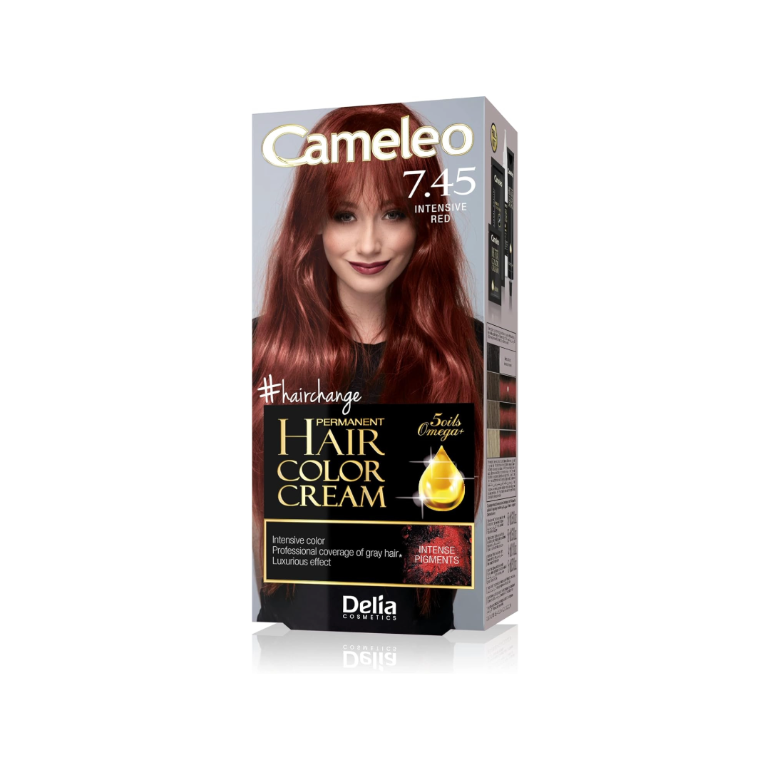 Delia Cameleo Hair Color Permanent Vibrant Colour & 100% Gray Coverage for All Hair Types