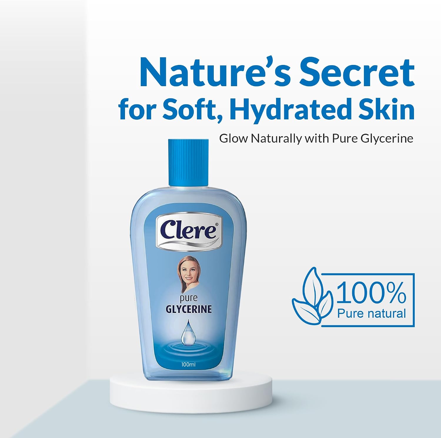 Clere Pure Glycerine Intense Hydration & Radiance for Dry Skin Types 100ml