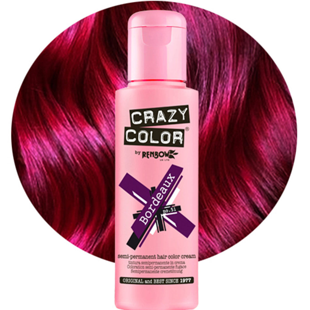 Crazy Color Semi Permanent Hair Color Cream 51