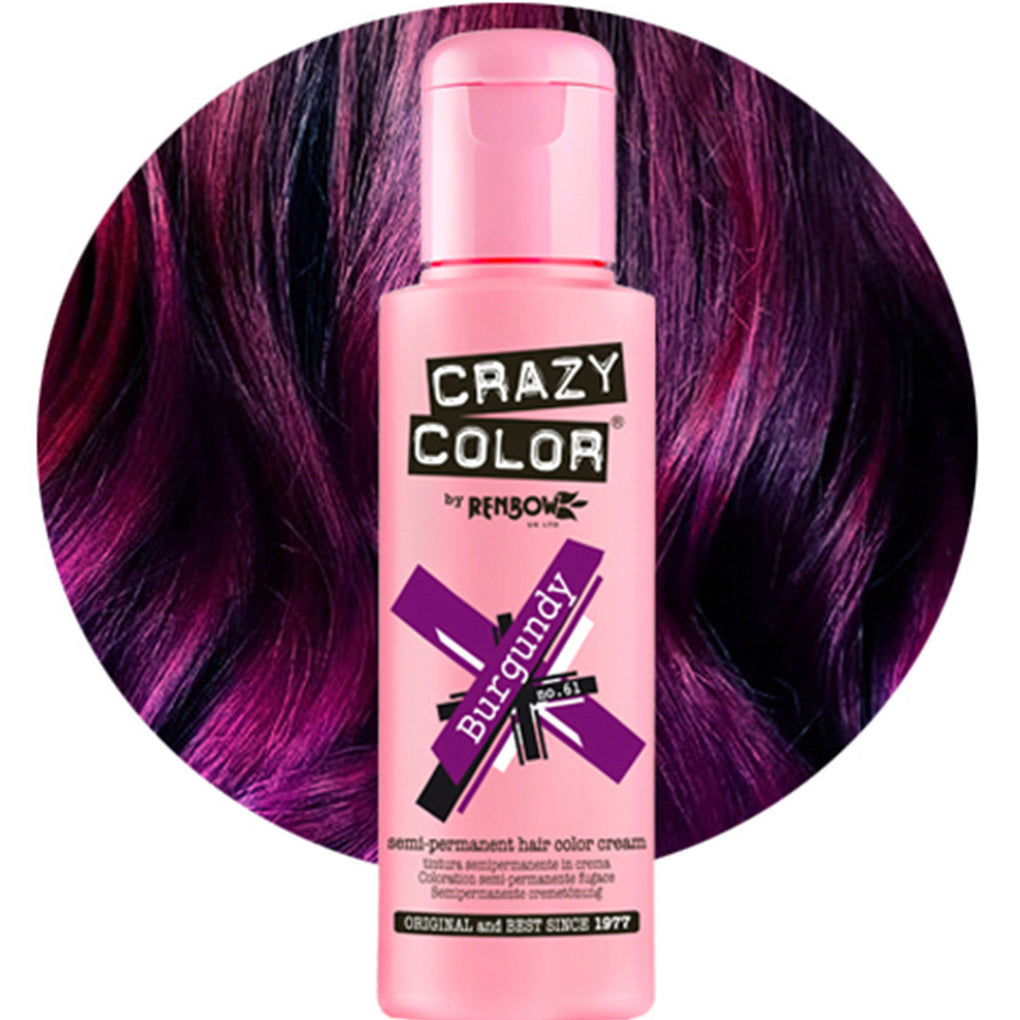 Crazy Color Semi Permanent Hair Color Cream 61