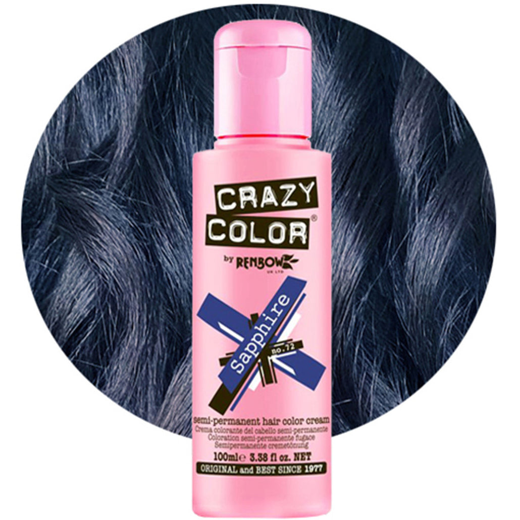 Crazy Color Semi Permanent Hair Color Cream 72