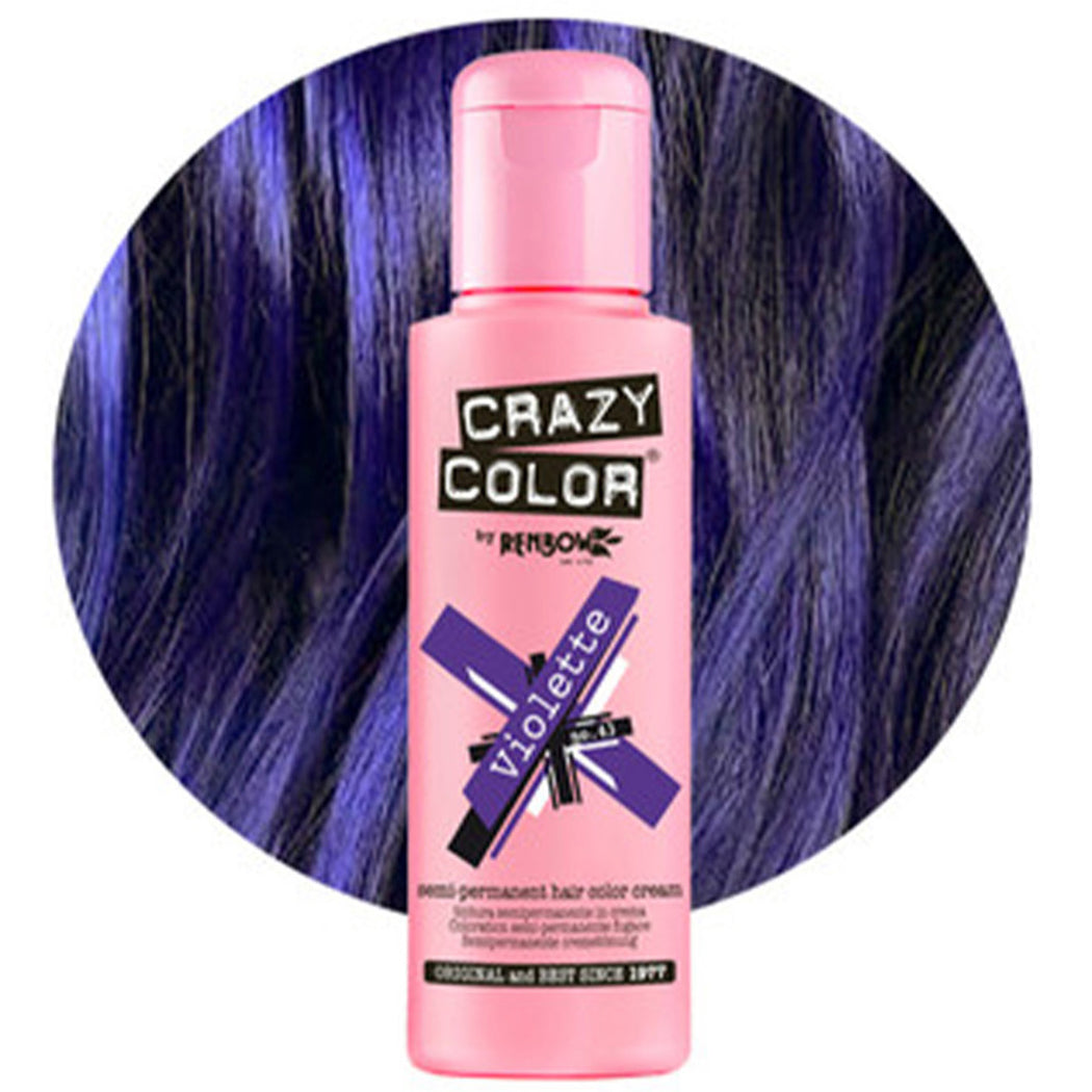 Crazy Color Semi Permanent Hair Color Cream 43