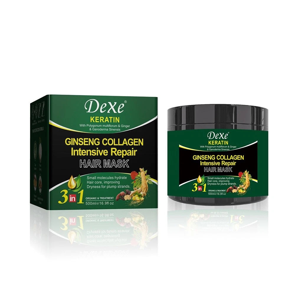 Dexe Keratin Ginseng Collagen Repair Hair Mask 500ml