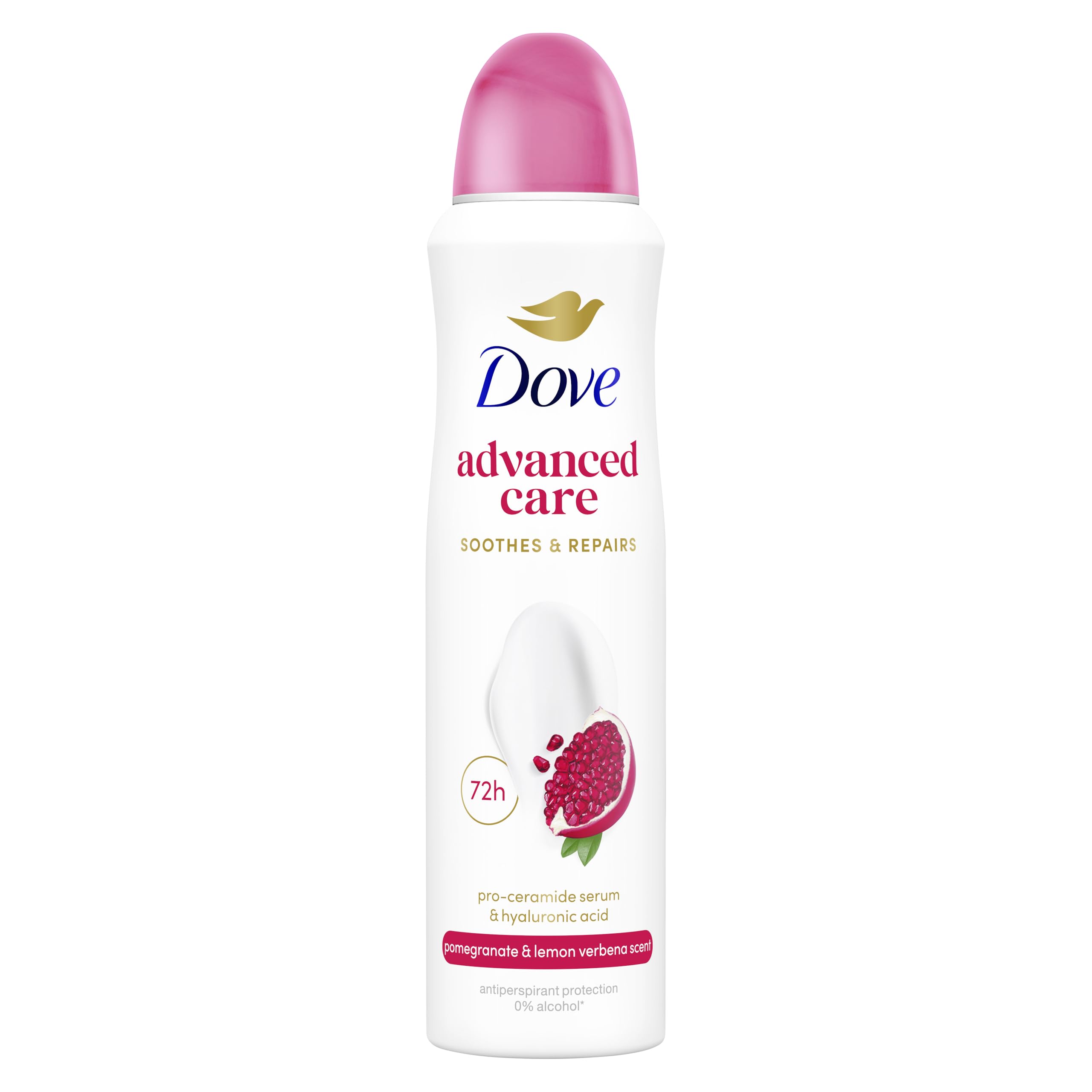 Dove Advanced Care Pomegranate and Lemon Verbena Antiperspirant 200 ml can, front view