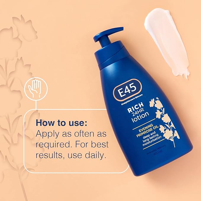 E45 - Rich 24HR Cream Fast Absorbing - 400ml