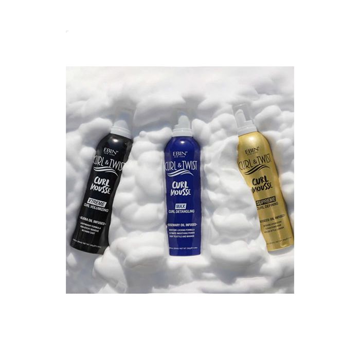 Ebin - Curl & Twist Curl Mousse Max Curl Detangling Rosemary Oil Infused - 354ml