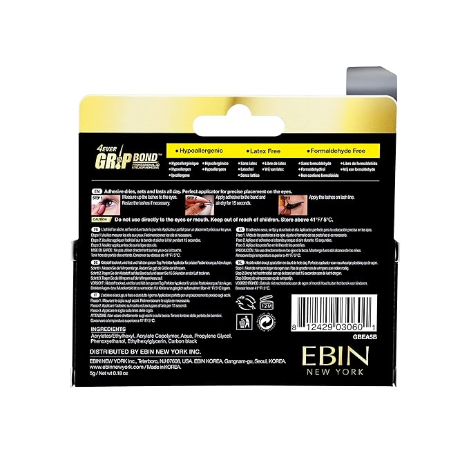Ebin - Grip Bond Lash Glue Brush | Black - Ebin Grip Bond Lash Glue Brush | Black offers supe - Image 3