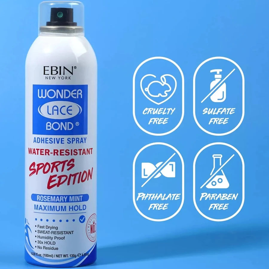 Ebin Wonder Lace Bond Lace Melt Spray | Sports Edition 14oz