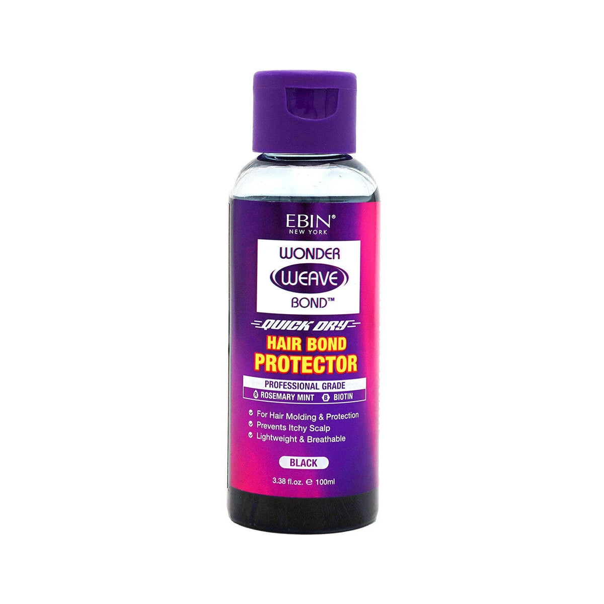 Bottle of Wonder Weave Bond Hair Bond Protector on a white background