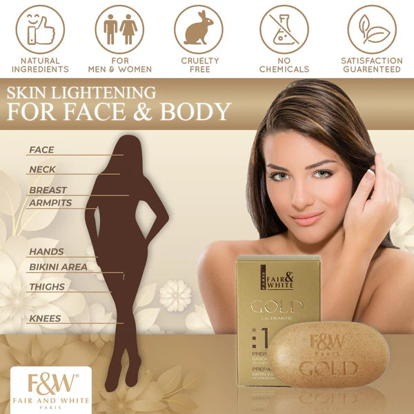 Fair and White 1 Gold Argan Oil Exfoliating Soap 200g Ingredients list