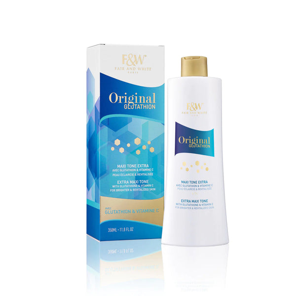 Fair & White Original Glutathion Extra Maxi Tone Lait Corps Éclaircissant 350 ml