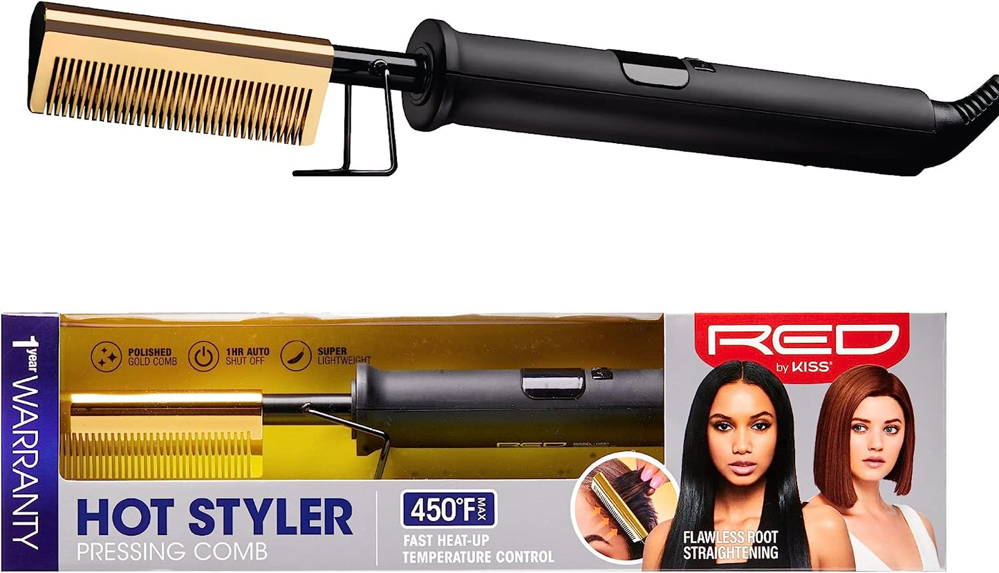 Red by Kiss Hot Styler Pressing Comb TJ Beauty Products UK