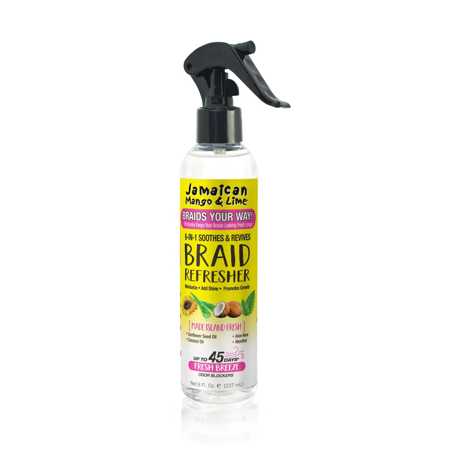 Jamaican Mango & Lime - Braids Your Way 6 in 1 soothes & Revives Braid Refresh - 237ml