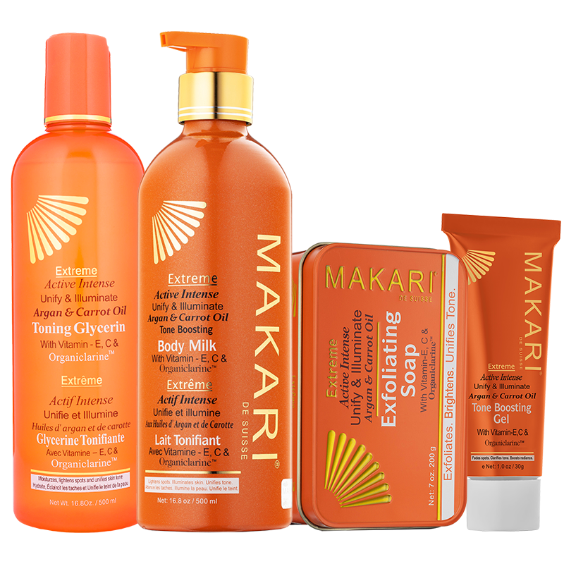 Makari Clear Skin Tone Lightening Kit (4 pc set)