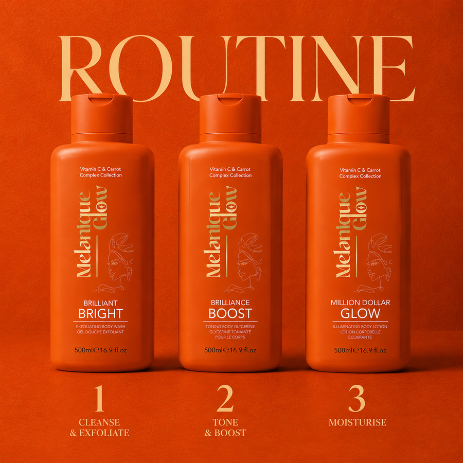 Melanique Glow body range