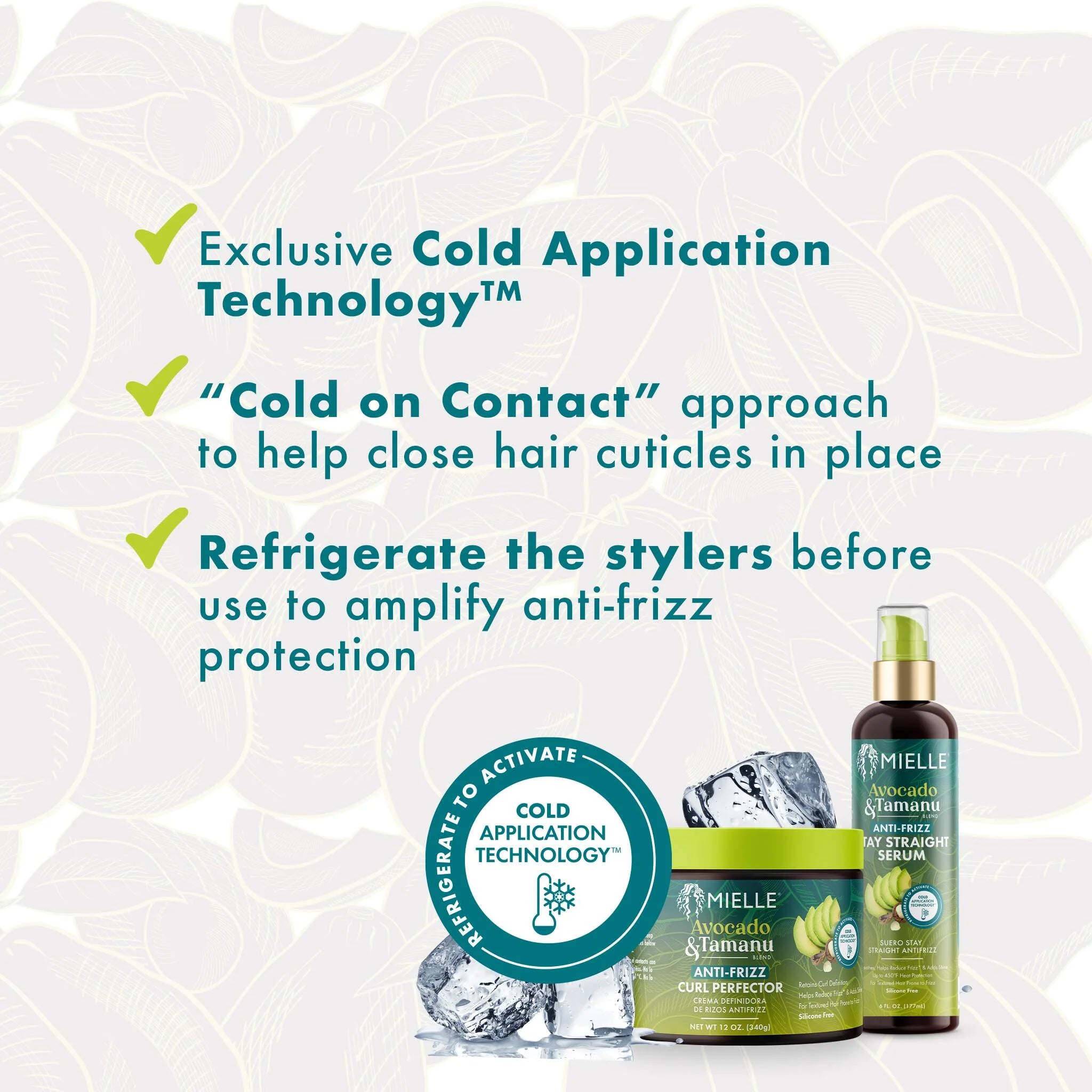 Mielle Avocado & Tamanu Anti-Frizz Curl Perfector 12 oz