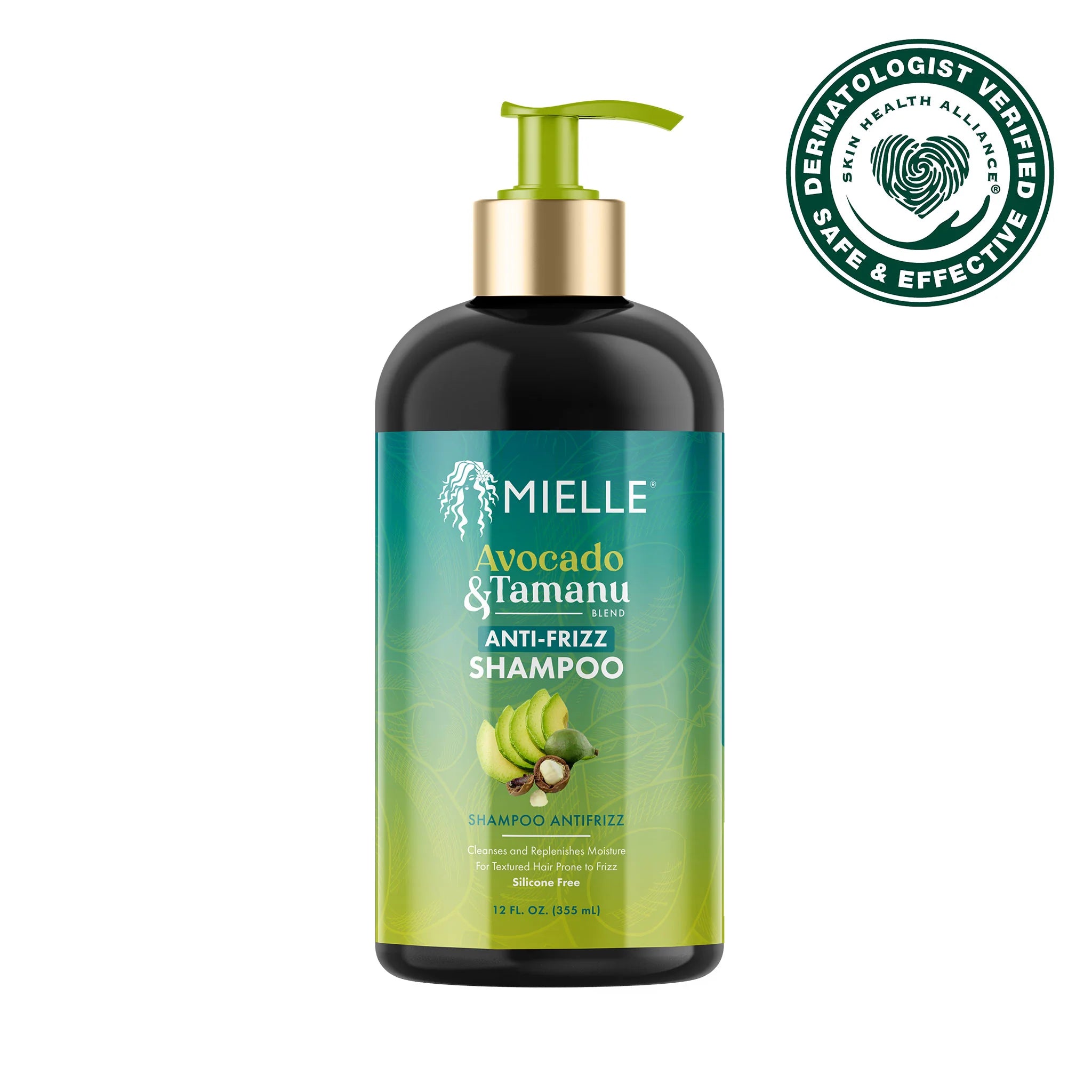 Mielle Avocado & Tamanu Anti-Frizz Shampoo 12 oz