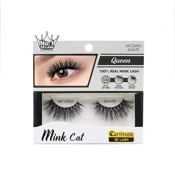 Mink Cat Queen - 100% Real Mink 3D Lashes