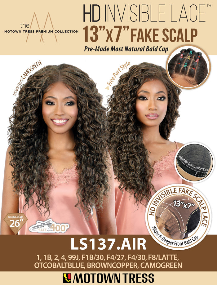 Motown Tress HD Invisible Lace Synthetic Wig - LS137 Air