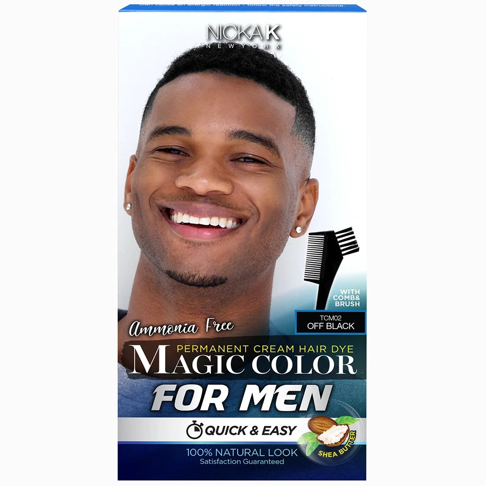 Nicka K Magic Color for Men: Instant Grey Hair Dye for a Natural Look ...