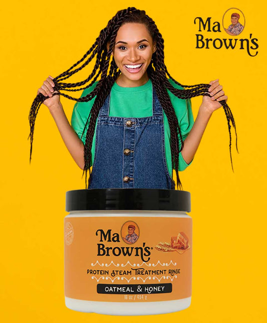 Ma Brown's - Oatmeal & Honey Protein Steam Treatment Rinse - 454g