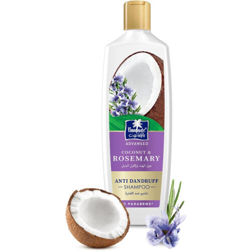 Parachute Advansed Coconut & Rosemary Anti-Dandruff Shampoo 340ml |Nourishes Hair & Fight Stubborn Dandruff|0% Harmful Chemicals|Detox Scalp|Hair Care
