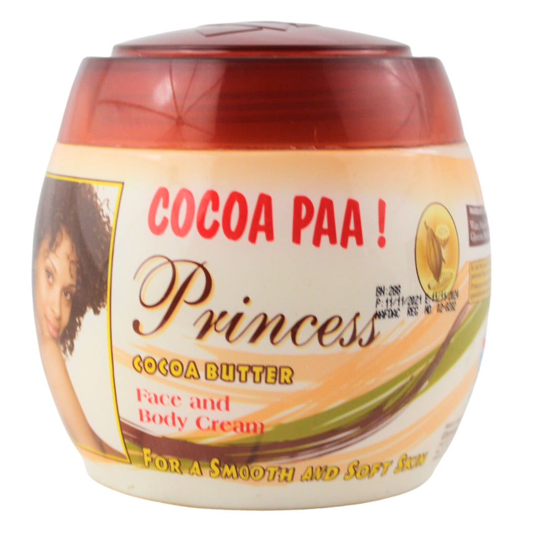 Princess Cocoa Paa ! Cocoa Butter Cream Intense Moisture & Softness for Dry Hair & Skin 460g/16.23 oz