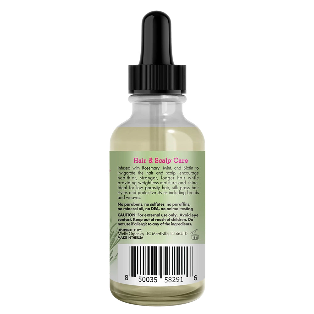 Mielle Rosemary Mint Scalp & Hair Strengthening Oil 2 oz | Light