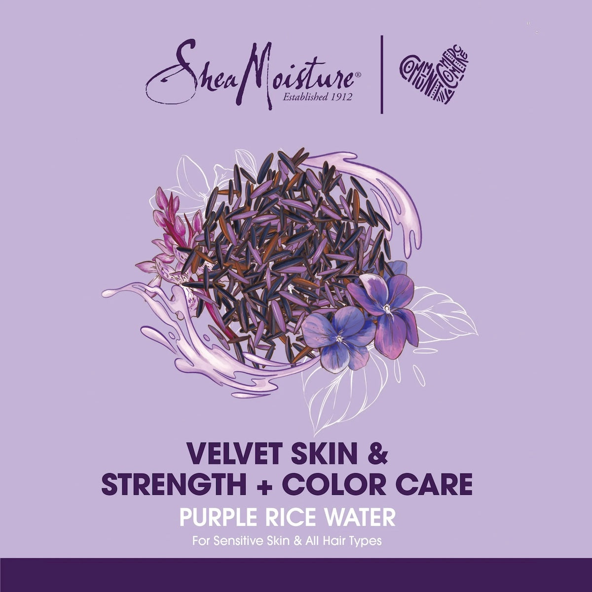 Shea Moisture Purple Rice Water Strength & Colour Care Oil Serum 4 oz / 118 ml - Restore vibrant color and strength with Shea