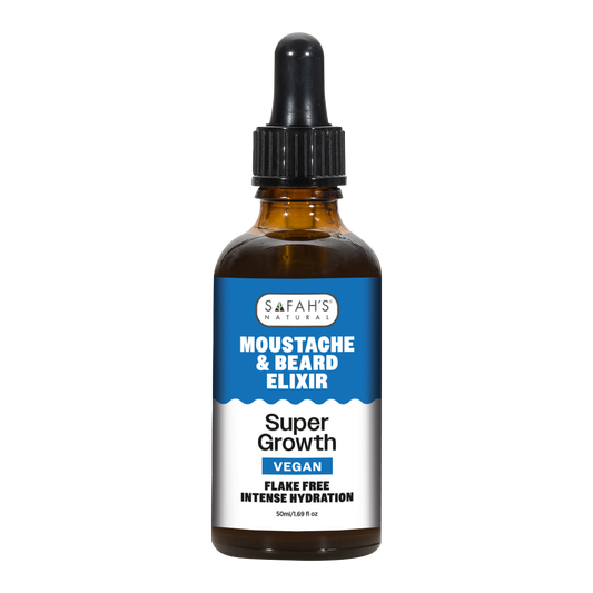 Safah's Natural Super Growth Moustache & Beard Elixir 1.69 oz
