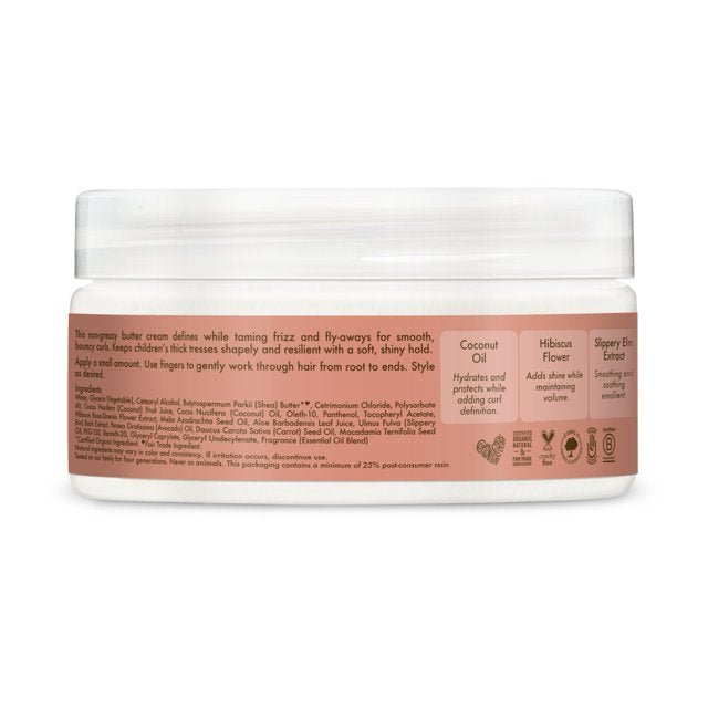 Crème au beurre pour boucles pour enfants à la noix de coco et à l'hibiscus de Shea Moisture, 170 ml